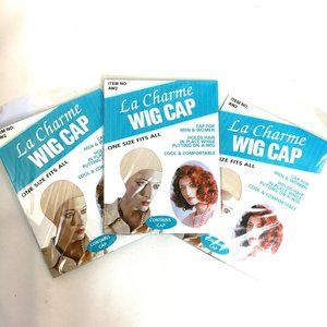 La Charme Adult Wig Cap Lot of 3  NWT NOS